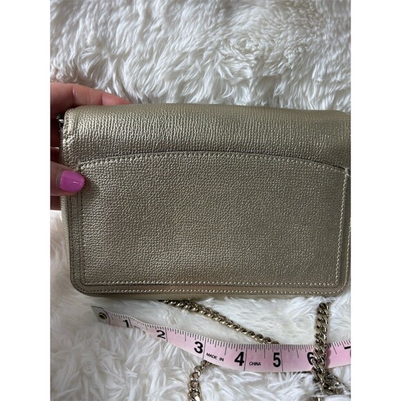 Kate Spade New York Sylvia Wallet Crossbody Purse Gold Small Chain Strap - Picture 3 of 10